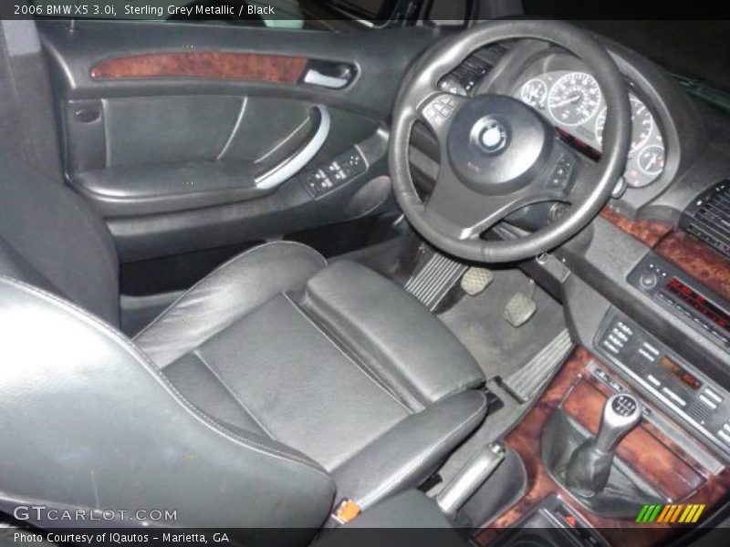 Sterling Grey Metallic / Black 2006 BMW X5 3.0i