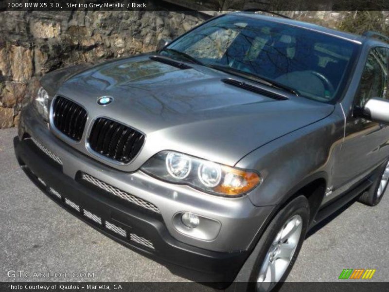 Sterling Grey Metallic / Black 2006 BMW X5 3.0i