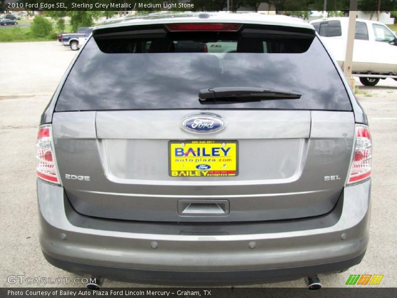 Sterling Grey Metallic / Medium Light Stone 2010 Ford Edge SEL