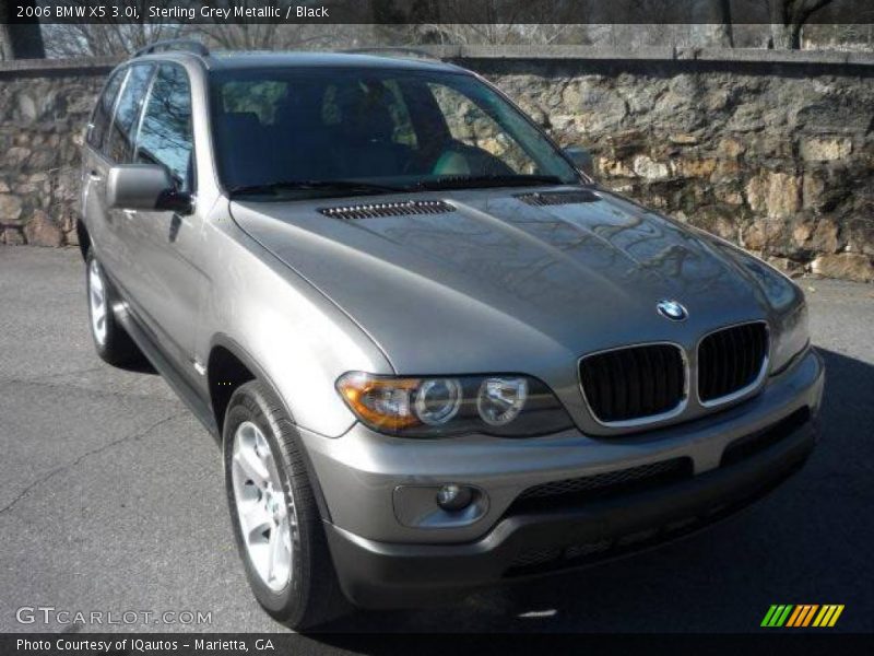 Sterling Grey Metallic / Black 2006 BMW X5 3.0i