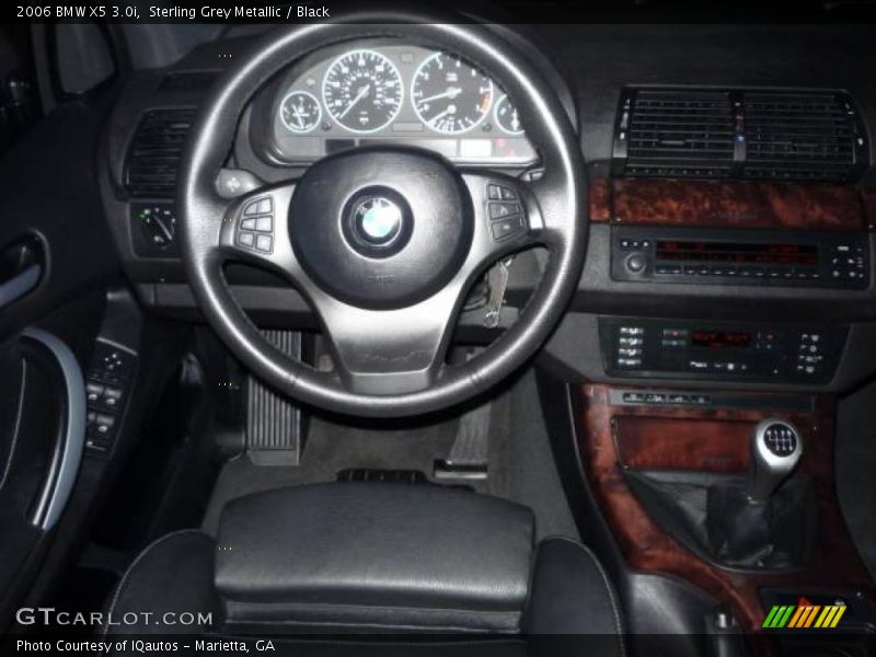 Sterling Grey Metallic / Black 2006 BMW X5 3.0i
