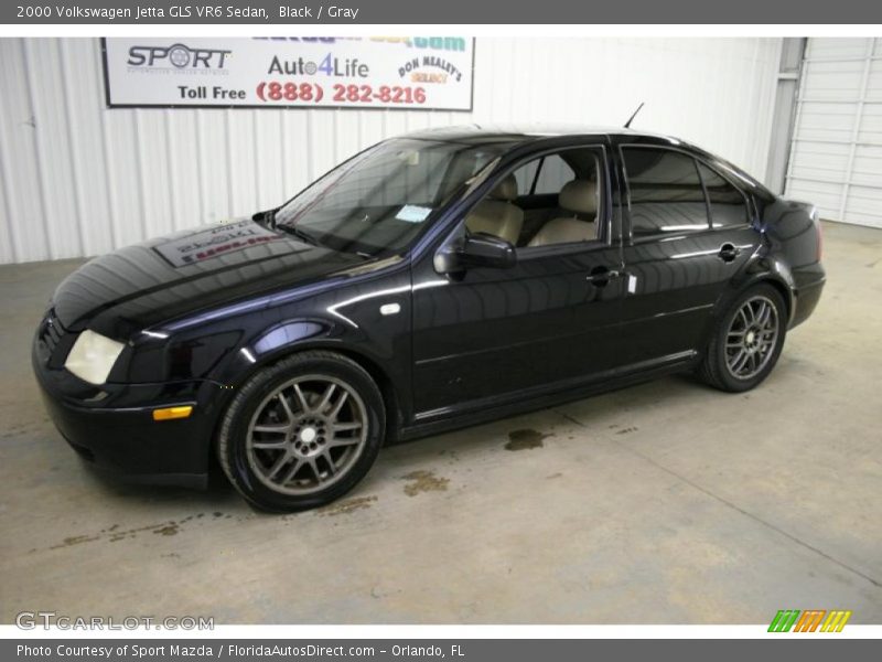 Black / Gray 2000 Volkswagen Jetta GLS VR6 Sedan