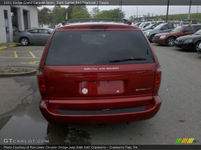 Dark Garnet Red Pearlcoat / Taupe 2001 Dodge Grand Caravan Sport