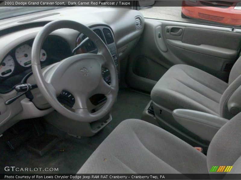 Dark Garnet Red Pearlcoat / Taupe 2001 Dodge Grand Caravan Sport