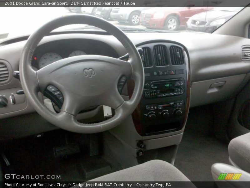 Dark Garnet Red Pearlcoat / Taupe 2001 Dodge Grand Caravan Sport