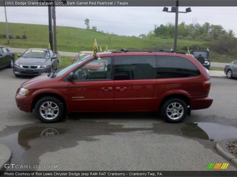 Dark Garnet Red Pearlcoat / Taupe 2001 Dodge Grand Caravan Sport