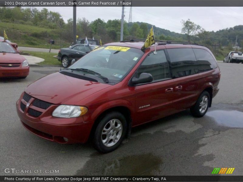 Dark Garnet Red Pearlcoat / Taupe 2001 Dodge Grand Caravan Sport