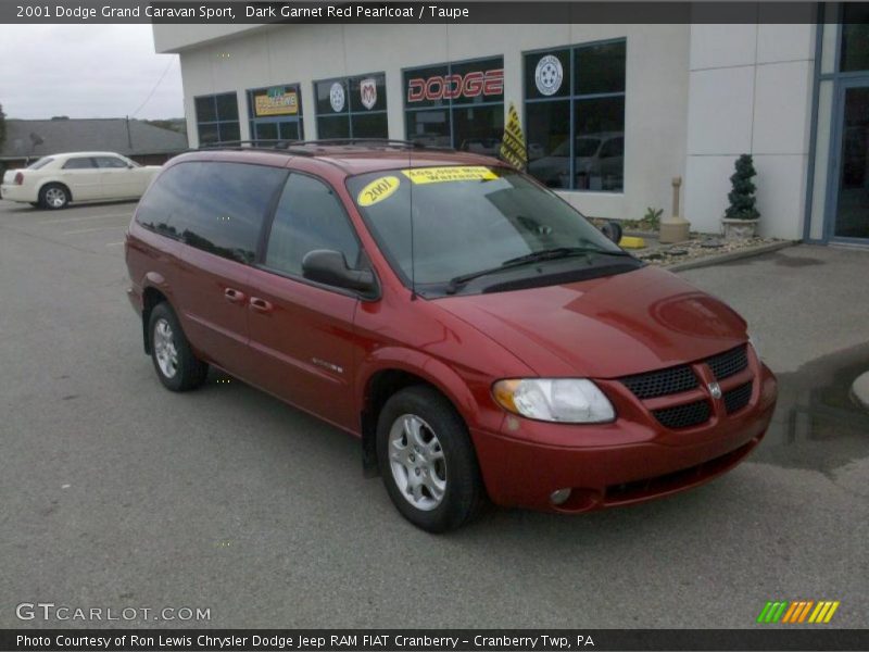 Dark Garnet Red Pearlcoat / Taupe 2001 Dodge Grand Caravan Sport