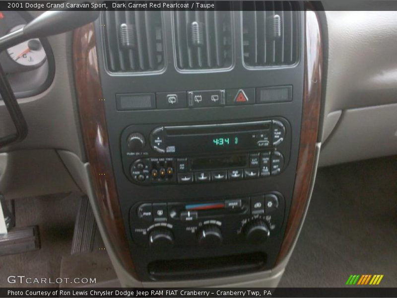 Dark Garnet Red Pearlcoat / Taupe 2001 Dodge Grand Caravan Sport
