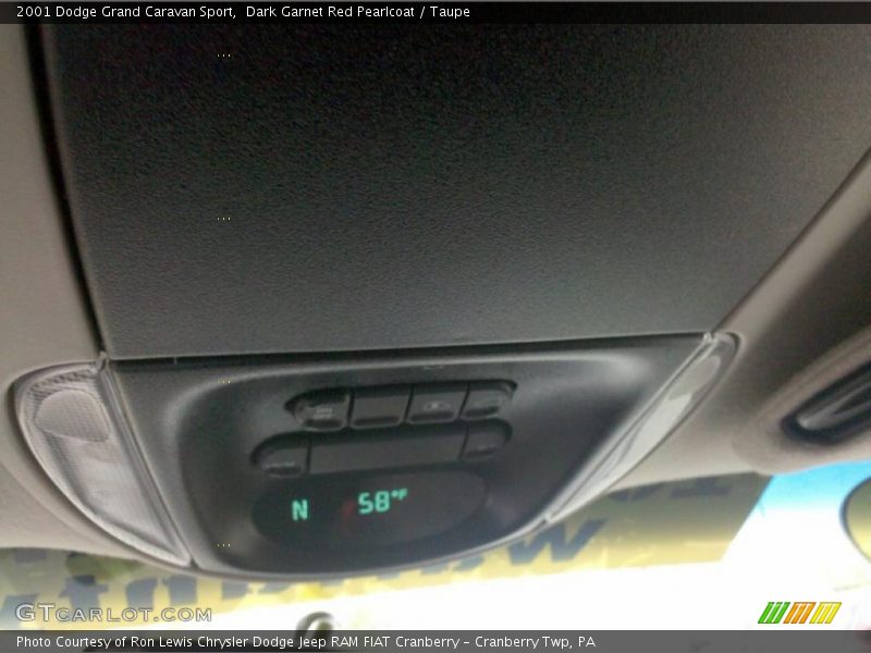 Dark Garnet Red Pearlcoat / Taupe 2001 Dodge Grand Caravan Sport