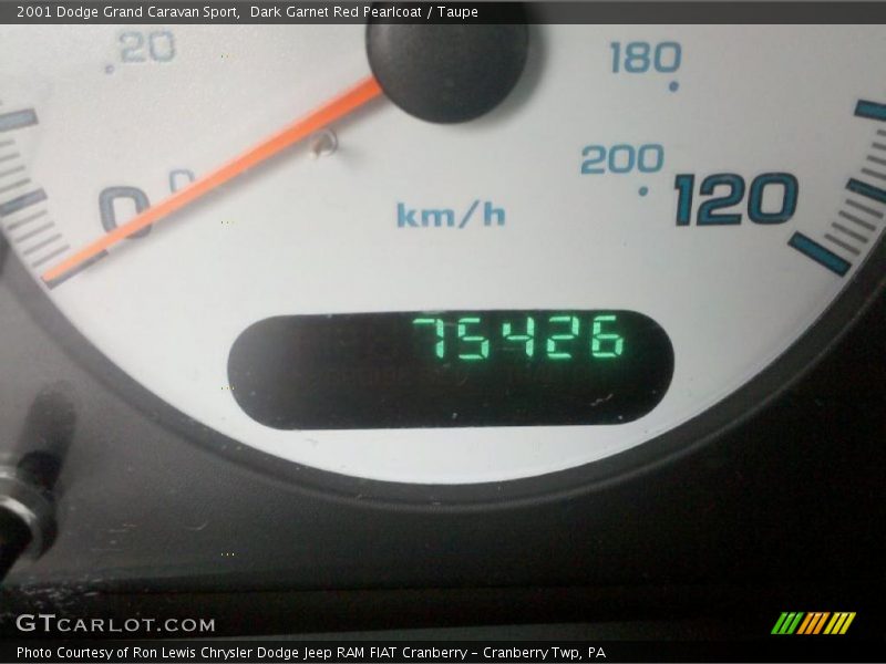 Dark Garnet Red Pearlcoat / Taupe 2001 Dodge Grand Caravan Sport