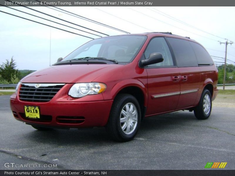 Inferno Red Crystal Pearl / Medium Slate Gray 2007 Chrysler Town & Country Touring