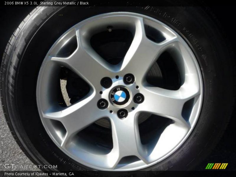 Sterling Grey Metallic / Black 2006 BMW X5 3.0i