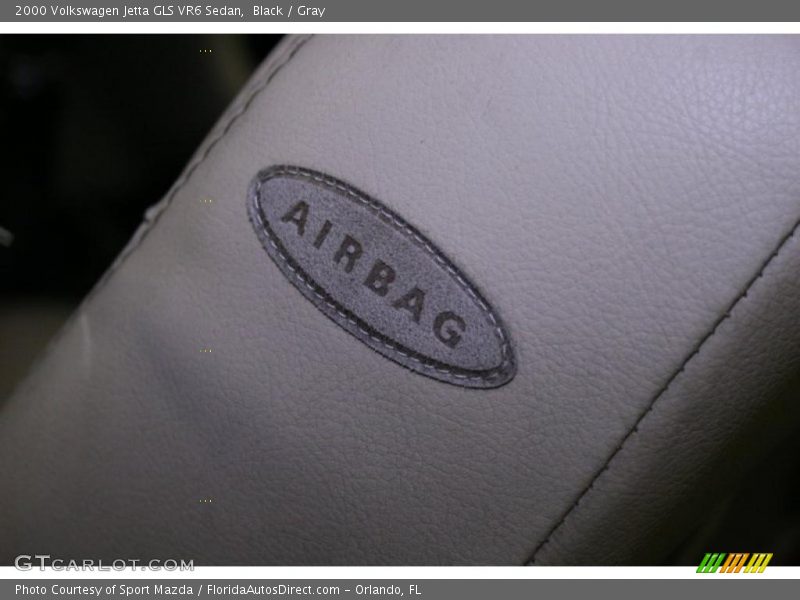 Black / Gray 2000 Volkswagen Jetta GLS VR6 Sedan
