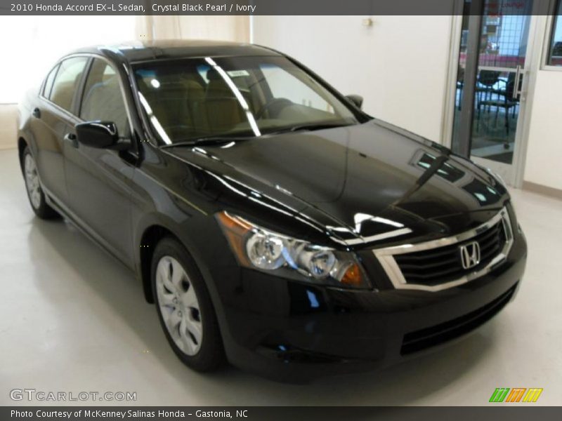 Crystal Black Pearl / Ivory 2010 Honda Accord EX-L Sedan