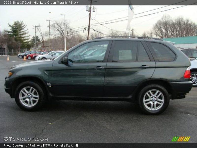 Highland Green Metallic / Black 2006 BMW X5 3.0i