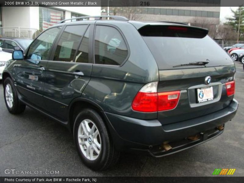 Highland Green Metallic / Black 2006 BMW X5 3.0i