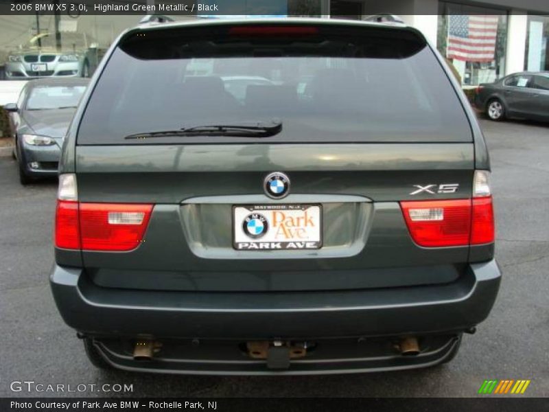 Highland Green Metallic / Black 2006 BMW X5 3.0i