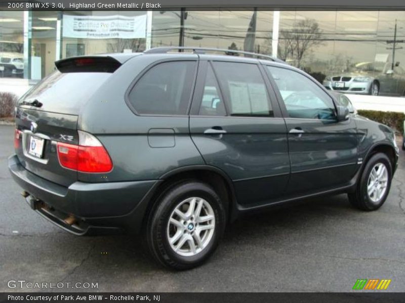 Highland Green Metallic / Black 2006 BMW X5 3.0i