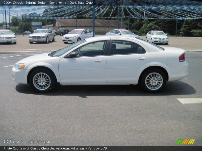 Stone White / Dark Slate Gray 2004 Chrysler Sebring Sedan