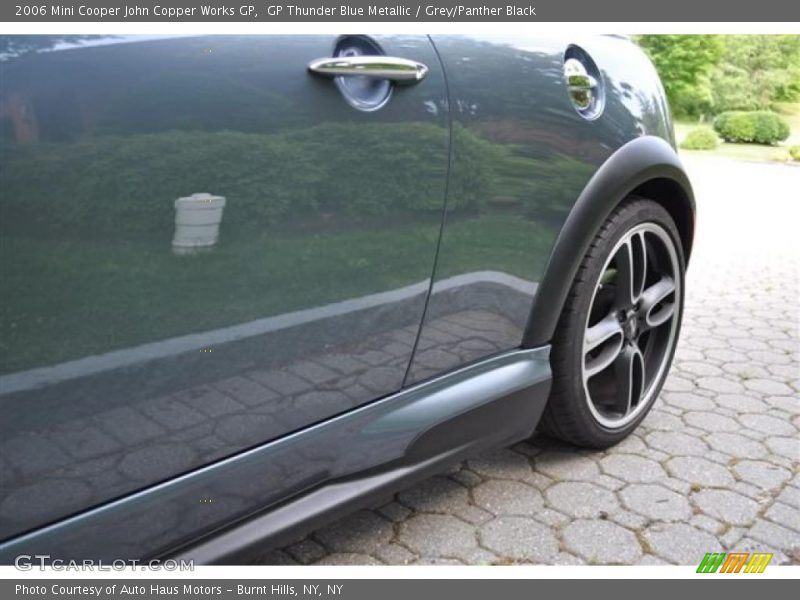 GP Thunder Blue Metallic / Grey/Panther Black 2006 Mini Cooper John Copper Works GP