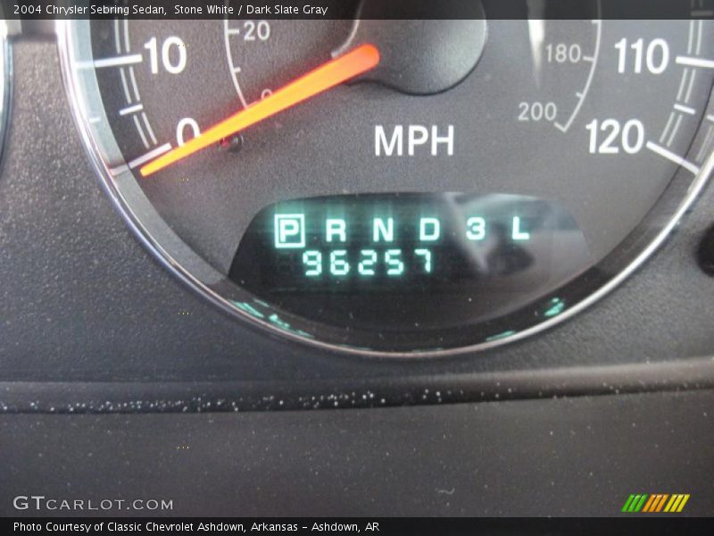 Stone White / Dark Slate Gray 2004 Chrysler Sebring Sedan