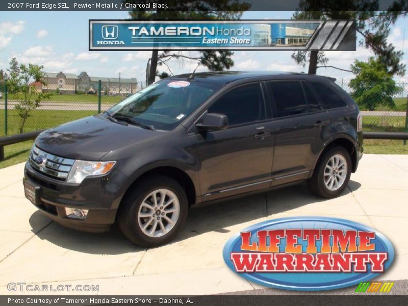 Pewter Metallic / Charcoal Black 2007 Ford Edge SEL