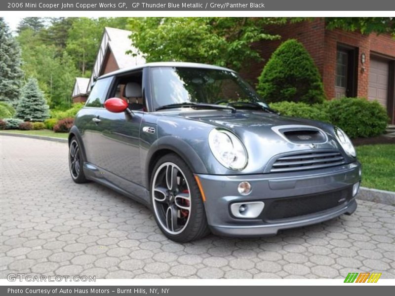 GP Thunder Blue Metallic / Grey/Panther Black 2006 Mini Cooper John Copper Works GP