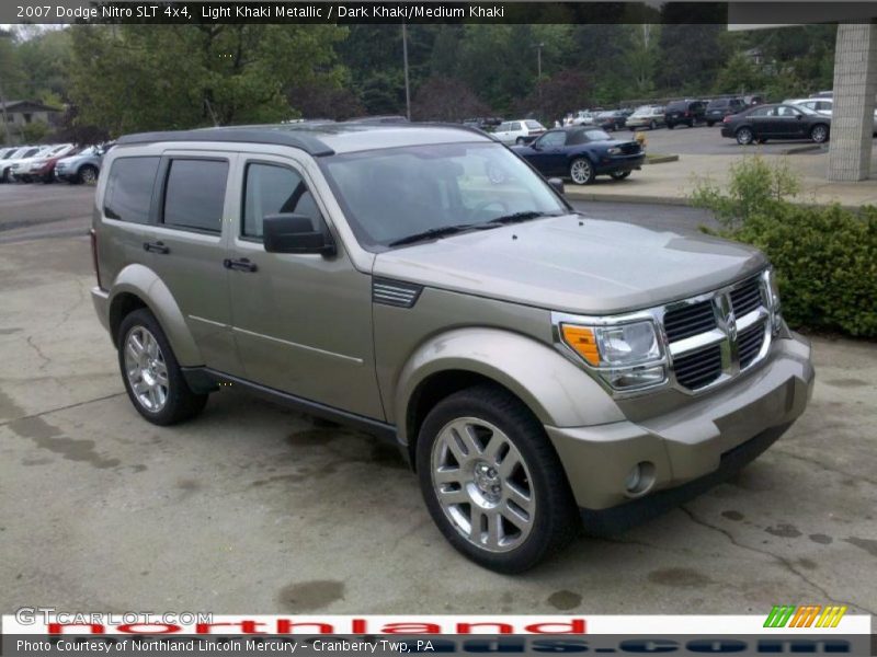 Light Khaki Metallic / Dark Khaki/Medium Khaki 2007 Dodge Nitro SLT 4x4