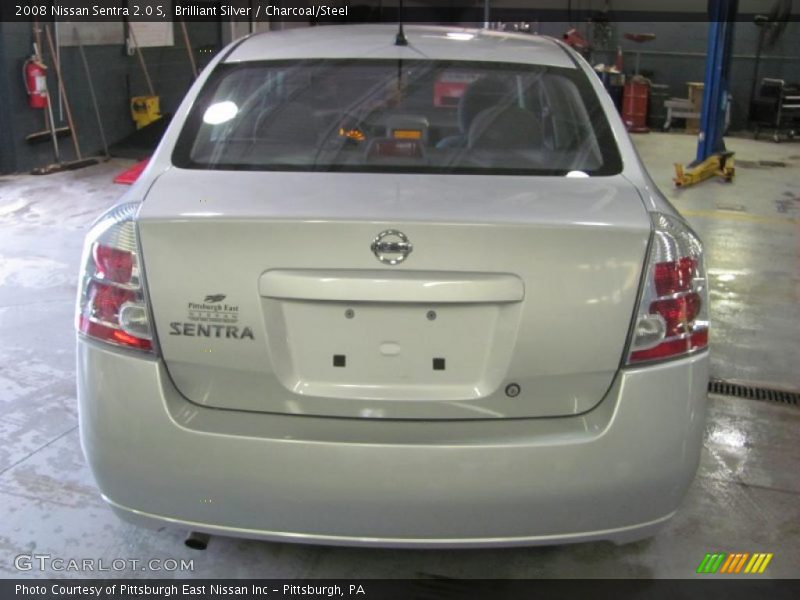 Brilliant Silver / Charcoal/Steel 2008 Nissan Sentra 2.0 S