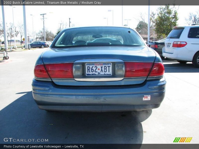 Titanium Blue Metallic / Medium Gray 2002 Buick LeSabre Limited