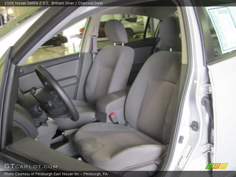 Brilliant Silver / Charcoal/Steel 2008 Nissan Sentra 2.0 S