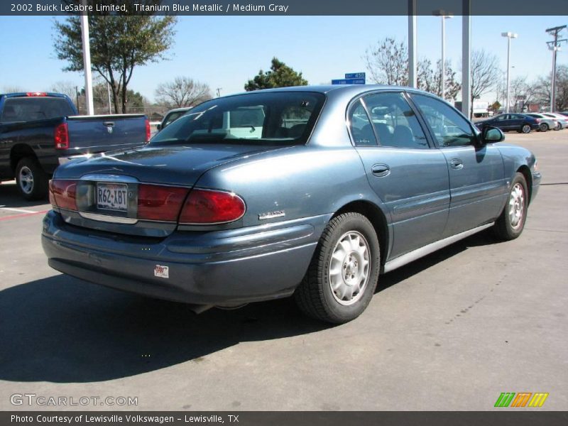 Titanium Blue Metallic / Medium Gray 2002 Buick LeSabre Limited
