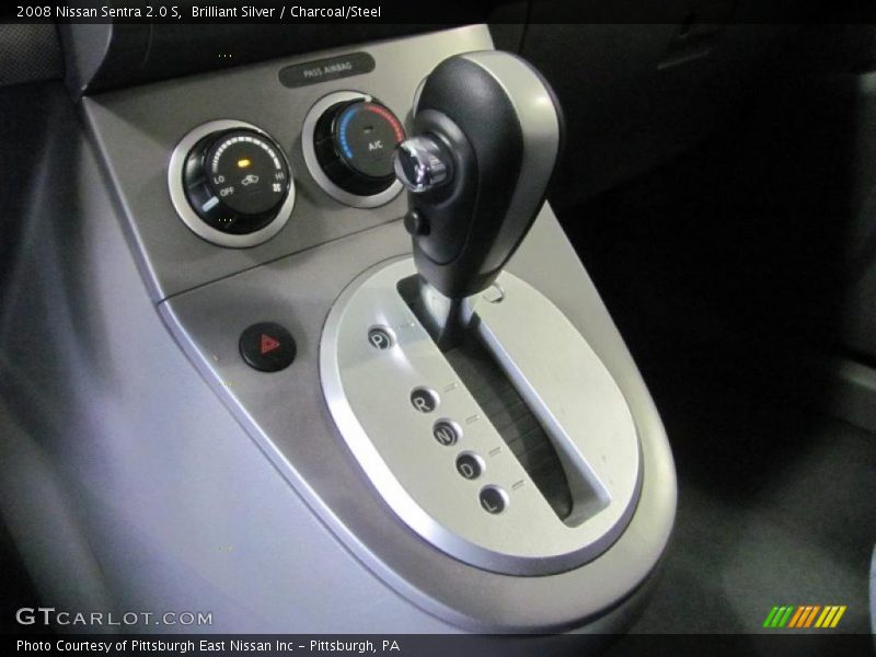 Brilliant Silver / Charcoal/Steel 2008 Nissan Sentra 2.0 S