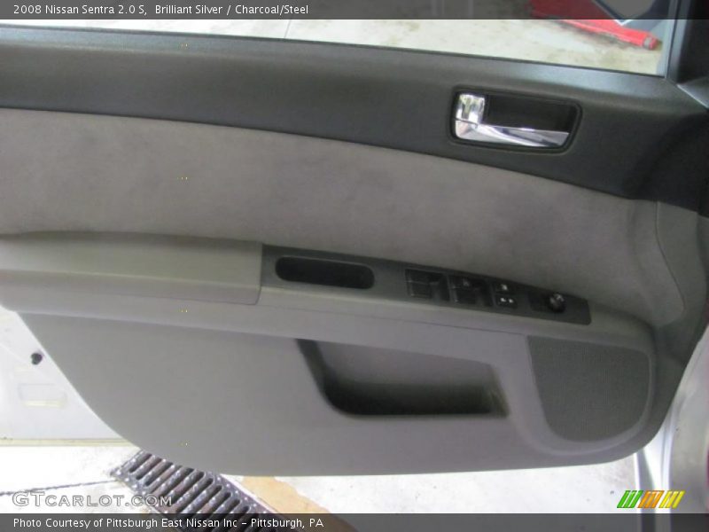 Brilliant Silver / Charcoal/Steel 2008 Nissan Sentra 2.0 S