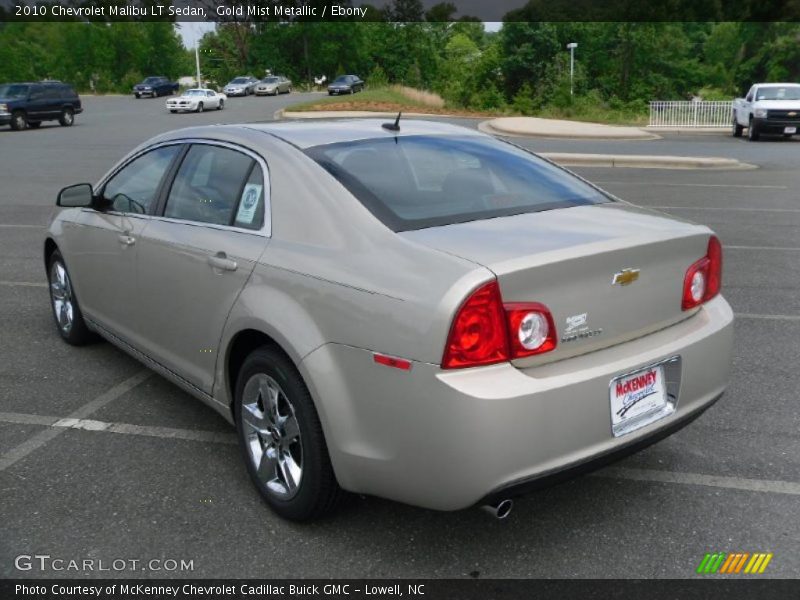 Gold Mist Metallic / Ebony 2010 Chevrolet Malibu LT Sedan