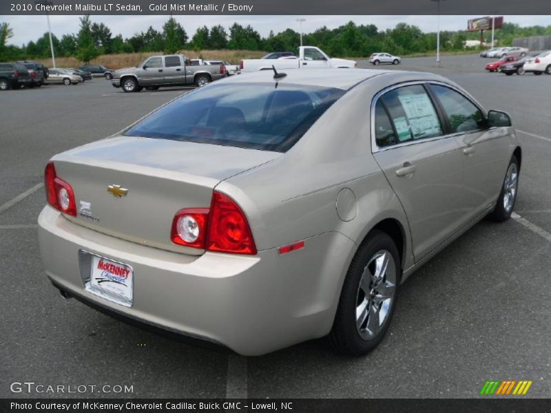 Gold Mist Metallic / Ebony 2010 Chevrolet Malibu LT Sedan