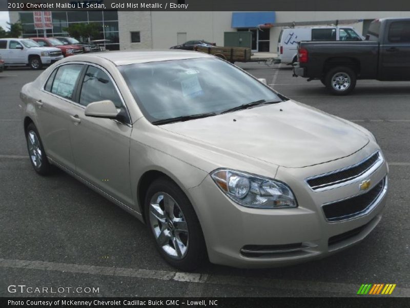 Gold Mist Metallic / Ebony 2010 Chevrolet Malibu LT Sedan