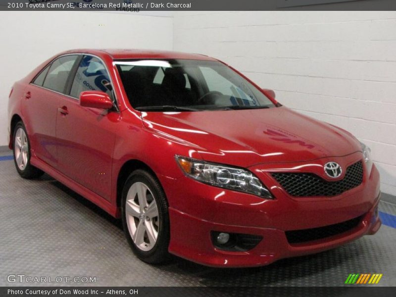 Barcelona Red Metallic / Dark Charcoal 2010 Toyota Camry SE