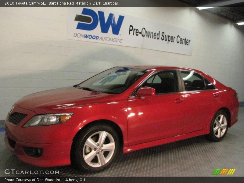 Barcelona Red Metallic / Dark Charcoal 2010 Toyota Camry SE