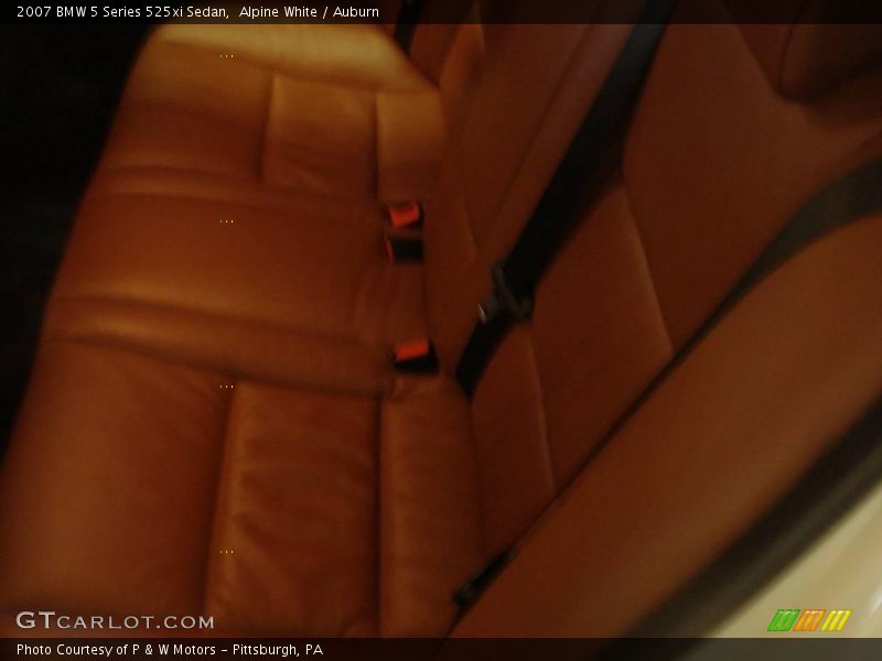 Alpine White / Auburn 2007 BMW 5 Series 525xi Sedan