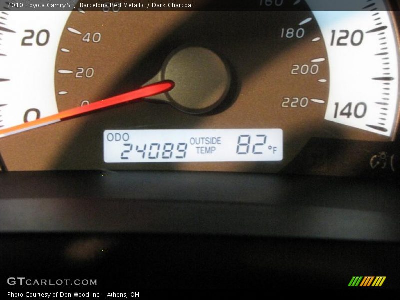 Barcelona Red Metallic / Dark Charcoal 2010 Toyota Camry SE