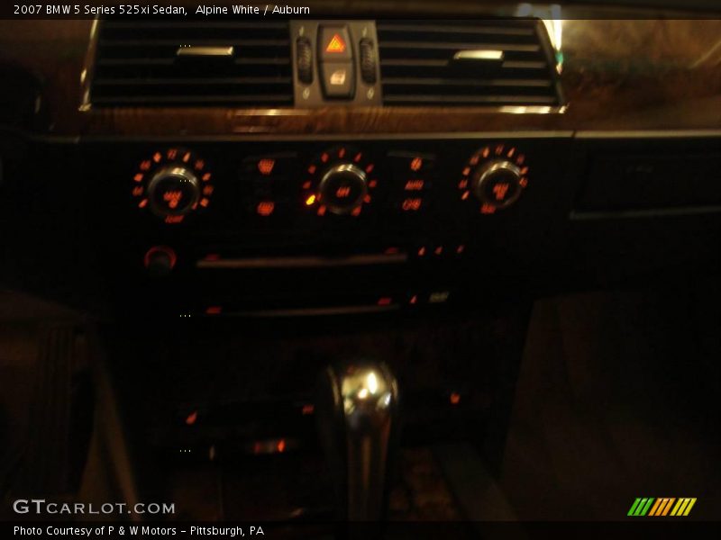 Alpine White / Auburn 2007 BMW 5 Series 525xi Sedan
