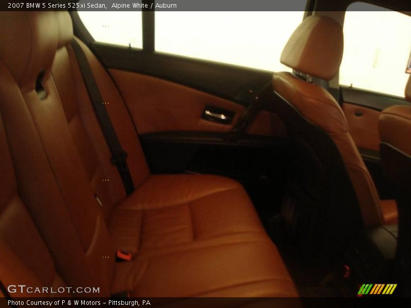 Alpine White / Auburn 2007 BMW 5 Series 525xi Sedan