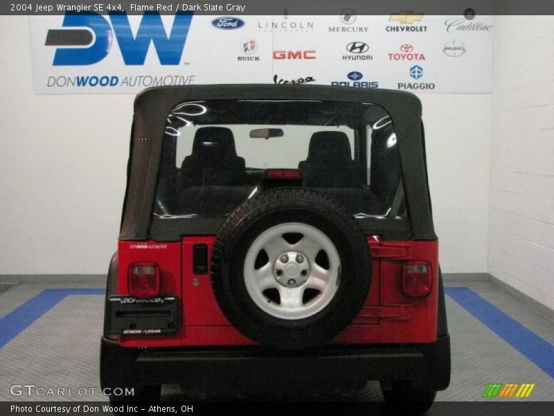 Flame Red / Dark Slate Gray 2004 Jeep Wrangler SE 4x4