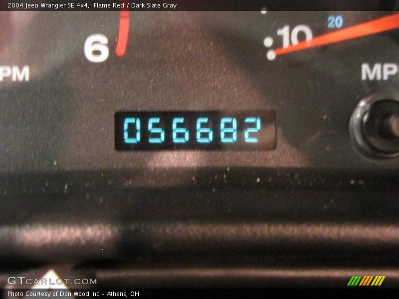 Flame Red / Dark Slate Gray 2004 Jeep Wrangler SE 4x4