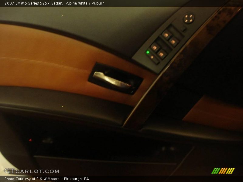 Alpine White / Auburn 2007 BMW 5 Series 525xi Sedan