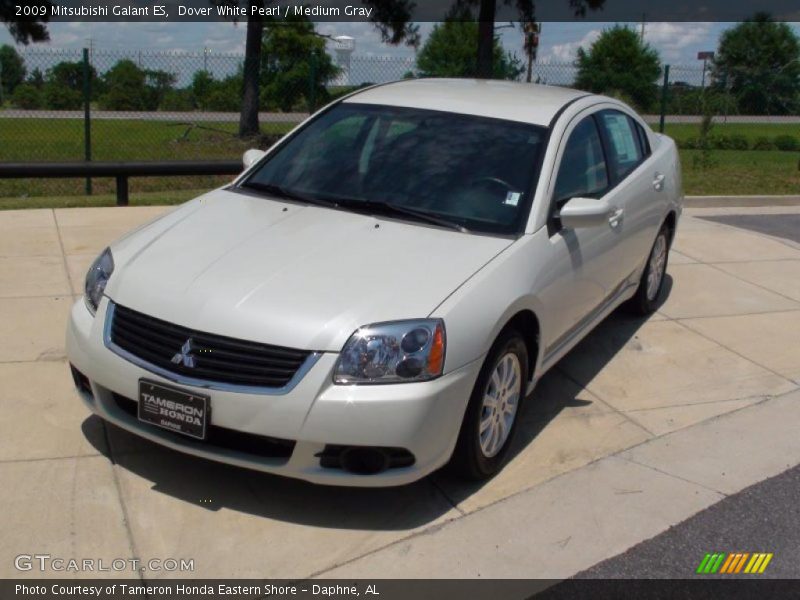 Dover White Pearl / Medium Gray 2009 Mitsubishi Galant ES