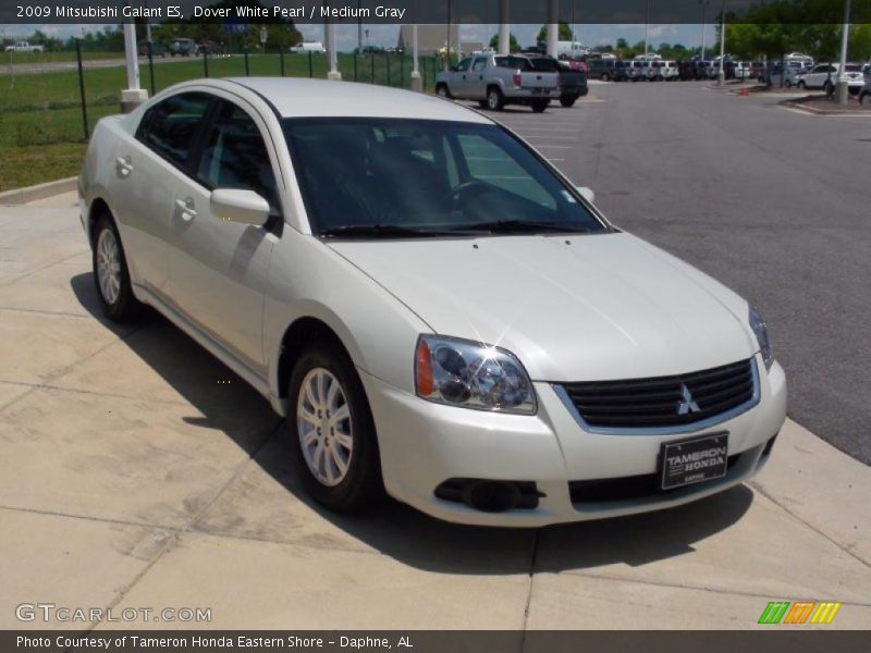 Dover White Pearl / Medium Gray 2009 Mitsubishi Galant ES