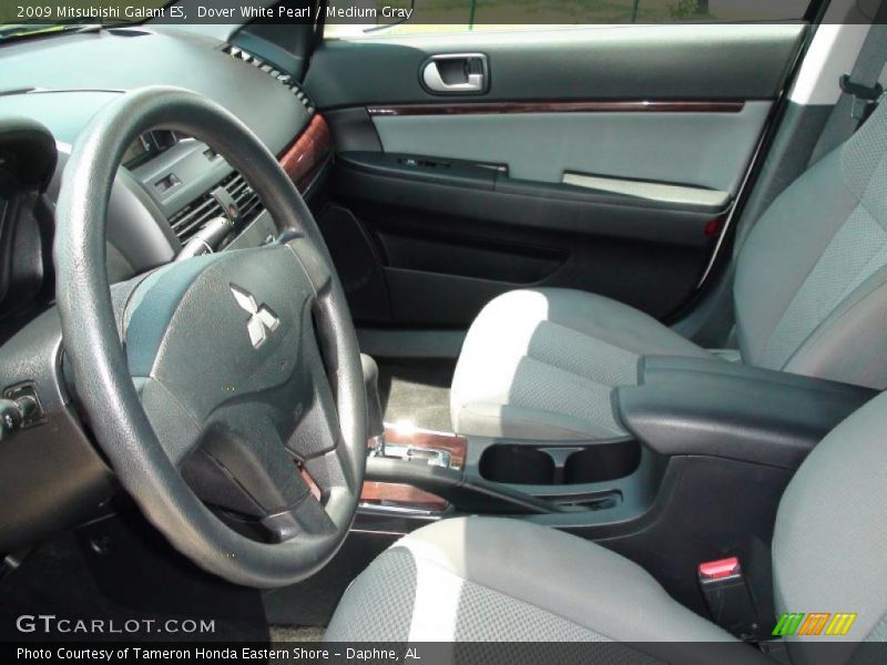 Dover White Pearl / Medium Gray 2009 Mitsubishi Galant ES